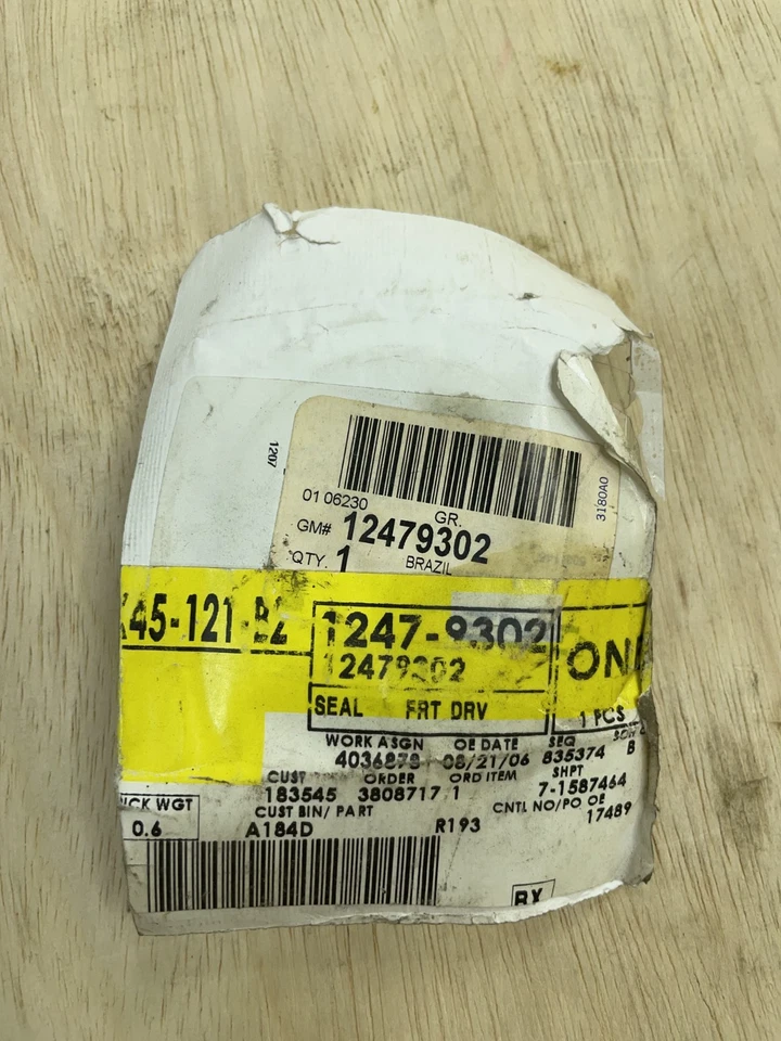 Eje de transmisión delantero GM OEM sello de eje interior 02-09 Trailblazer Envoy 12479302 Foto 2 de 2