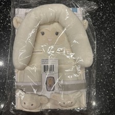 Hudson Baby Infant Girl Car Seat Insert and Strap Covers, Lamb, One Size
