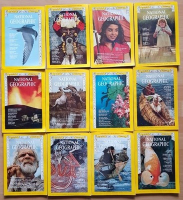 National Geographic 1973 english komplett Sammlung 1-12 Zeitschrift Hefte Natur