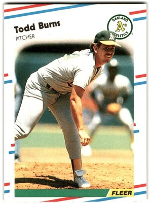 1988 Fleer Update #U-52 Todd Burns