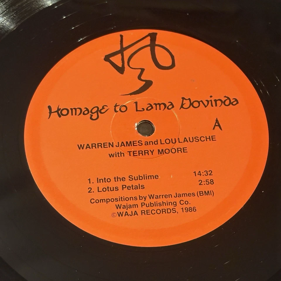 Homage Lama Govinda Warren James Lou Lausche Private Press Free Jazz Rare Waja - Image 3 of 4