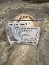 1968 WILLIE MAYS SIGNED SPRING TRAINING BASEBALL