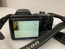 Nikon Coolpix L120 Digital Camera / WORKS , BROKEN BATTERY DOOR .
