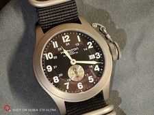 Hamilton H77445933 Watch 40mm Titanium Khaki Navy Auto Classic 6