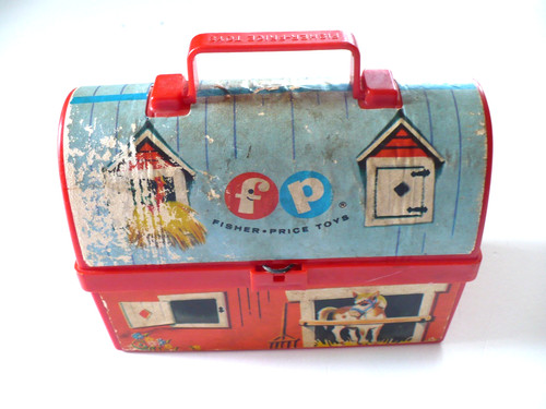 Vintage 1962 Fisher Price Toy Lunch Box #549
