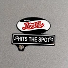 VINTAGE PEPSI COLA SODA PLATE TOPPER PORCELAIN SIGN CAR GAS TRUCK OIL MOTORCYCLE