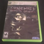 SEGA Condemned: Criminal Origins Xbox 360 NTSC-U/C Survival Horror Manual Inclu…
