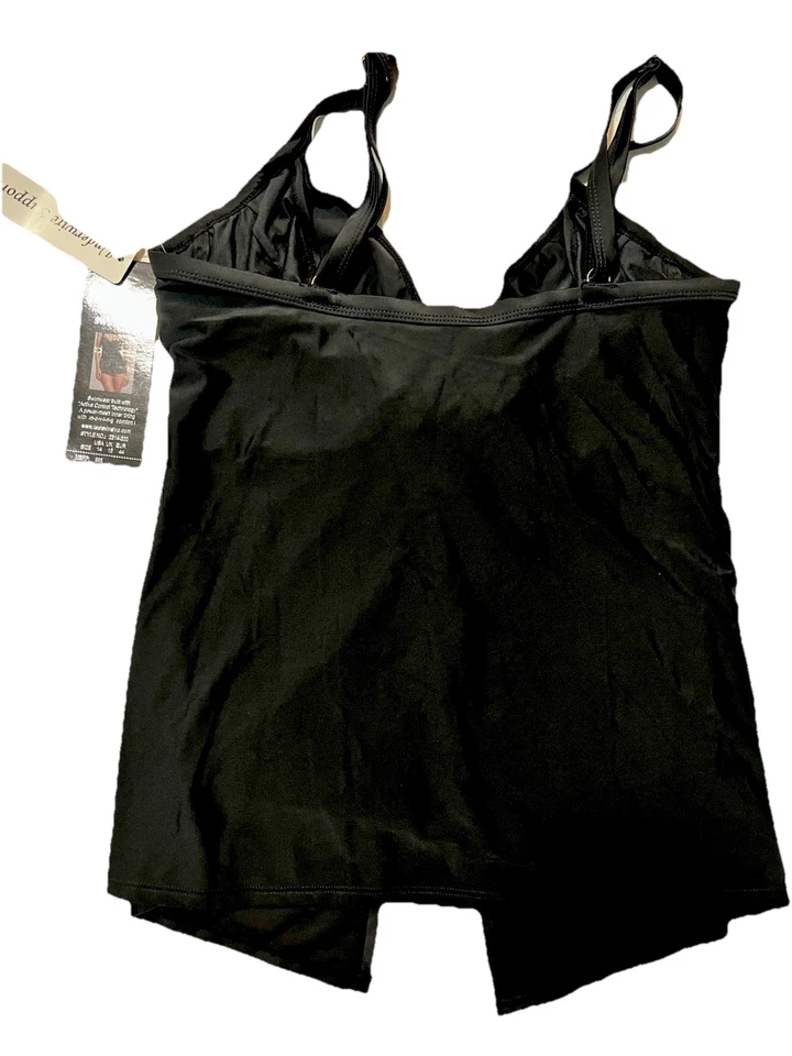 Traje de baño Shore Shapes talla 14 con aros Tankini traje de baño Top forro de malla eléctrica Foto 4 de 4