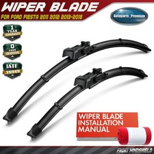2Pcs Front 24 inch & 16 inch Windshield Wiper Blades for Ford Fiesta 2011-2018