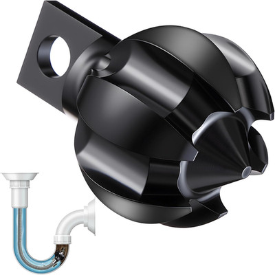 Drain Snake Drill Attachment, 1.2'' Diameter Spiral Root Cutter Head for Drain Au