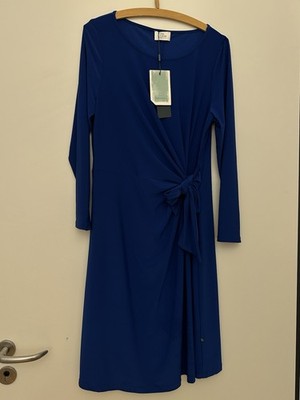 Kleid von Vera Mont Gr. 44, dunkelblau, Neu Mit Etikett
