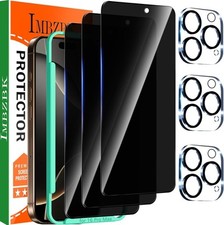 IMBZBK 3 Pack Privacy Screen Protector for iPhone PRO MAX 16 PRO MAX FT 16