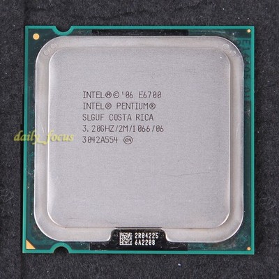   Pentium Dual-Core E6700 3.2 GHz SLGUF AT80571PH0882ML LGA 775 CPU 1066 MHz #lk
