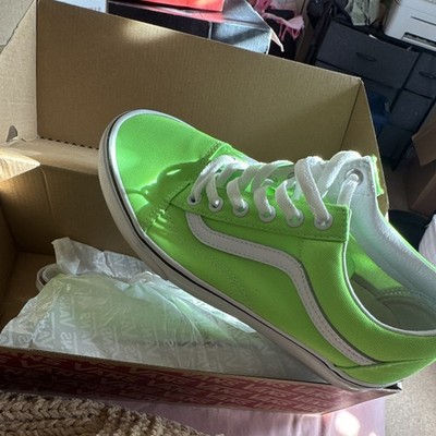 VANS Old Skool Men's Low Top Lace-Up Canvas Sneakers Green/White