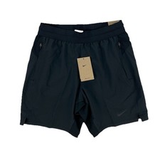NEW Nike Dri-Fit Flex Rep 7  Unlined Training Shorts Mens Sz S Black FN3004-010