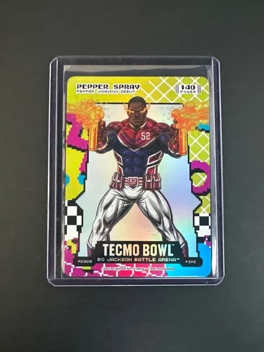 Pepper Spray Pepper Johnson Tecmo Bowl Bo Jackson Battle 140 Fire RD329 Rad 80's