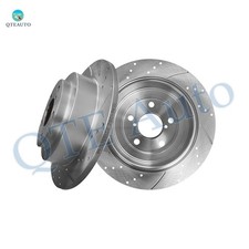 Rear 265mm Drilled Brake Disc Rotors For 1993-1996 1998-2007 Subaru Impreza