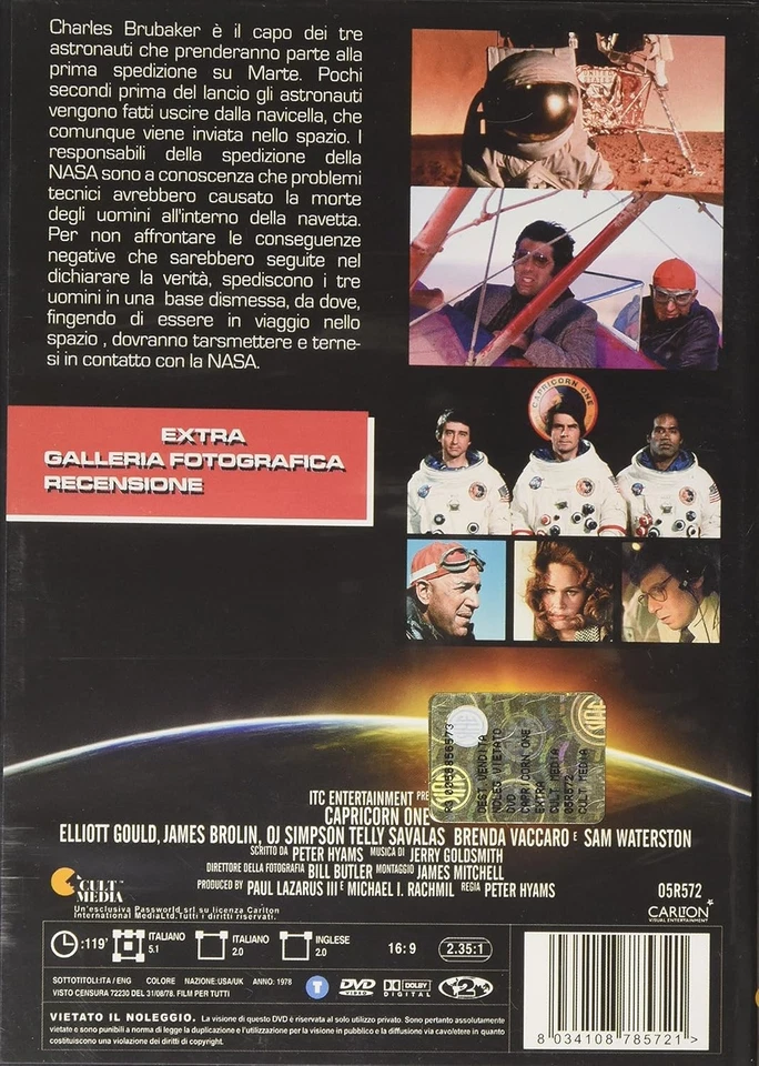 Capricorn One (DVD) Gould Brolin Savalas Simpson - Image 2 of 2