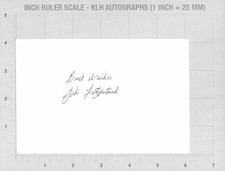 John Fitzpatrick Hand Signed White Card Manchester United Autograph Signature