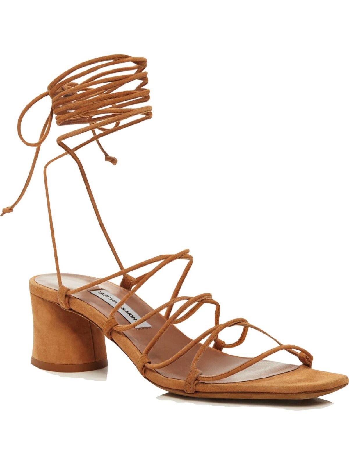 TABITHA SIMMONS Womens Brown Austen Block Heel Leather Gladiator Sandles 395 B 22190₽