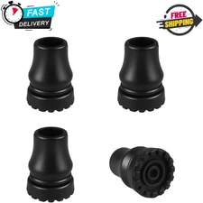 4Pcs Cane Tips 3/4 Inch Heavy Duty Rubber Cane Tips Anti Slip TPR Replacement...