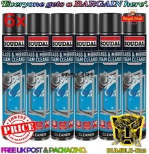 6x 750ML SOUDAL GLASS AND MIRROR FOAM CLEANER - FAST ACTING, NON-SMEAR 5.10 per litre