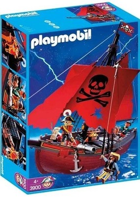 PLAYMOBIL   3900   Rotes Piratenschiff (Corsair Ship)   