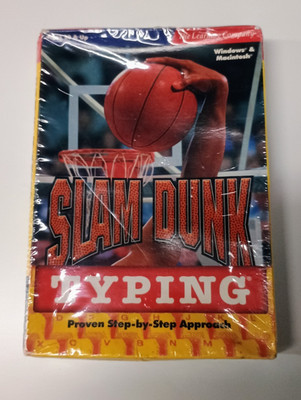 Slam Dunk Typing PC CD-ROM The Learning Company 1997 Sealed New Box Warped Box