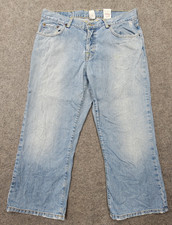 Lucky Brand Womens Blue Denim Jeans Size 10 / 30 Easy Rider Crop USA Made