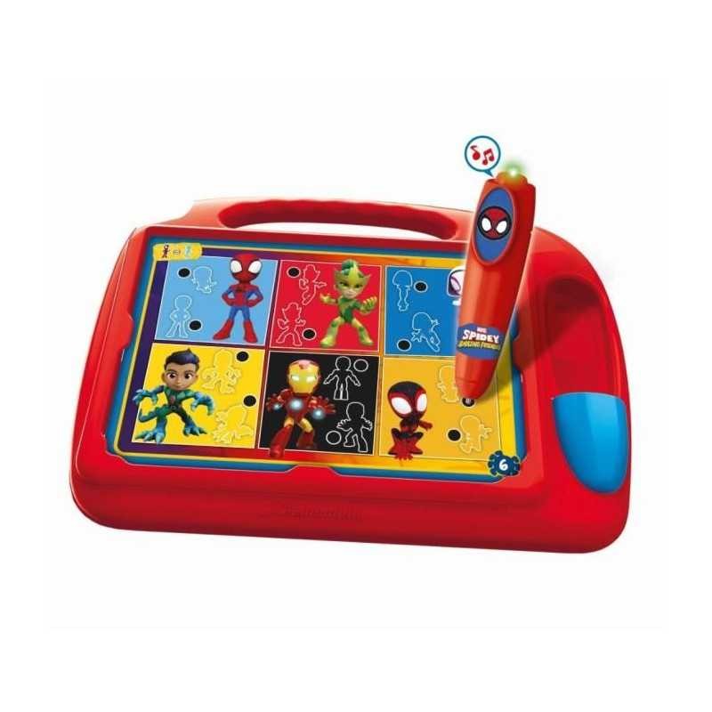Clementoni Pupitre Spidey jeu éducatif interactif en plastique bleu pour enfant dès 4 ans