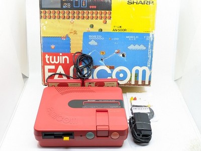 Sharp Twin Famicom AN-500R rot/schwarz | getestet, funktionsfähig | Box & AC ...