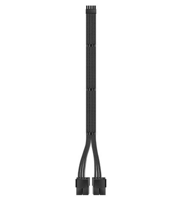 RTX 3000 Series 12 Pin to Dual 8 Pin PCIe Sleeved Extension Cable 300 MM- Con...