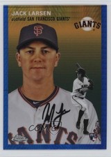 2023 Topps Chrome Platinum Anniversary Blue Prism Refractor Jack Larsen #89 1oa8