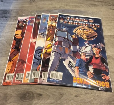 IDW Transformers 1-6 Devastation 1b 2b 3a 4b 5a 6a Complete Set 2007 Run Roche 