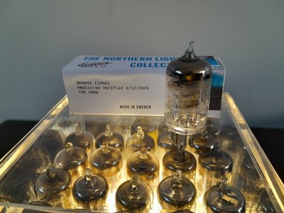 LM Ericsson 5591 403B NOS Tube - Amplitrex Tested 3600Gm/72% - 1959 Sweden