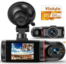 Vlokda Dash Cam Front and Inside, FHD Dashcams for Cars with 64GB Card Dash...33