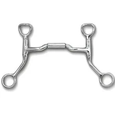 Myler MB 06 Snaffle Bit: Sweet Iron Mullen Barrel, Copper Inlay - Comfort &