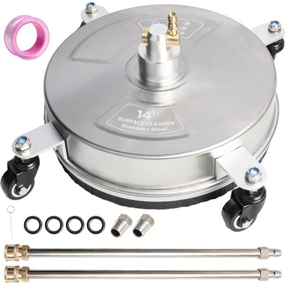 #ad #ad Pressure Washer Surface Cleaner 4 Wheels Stainless Steel for Concrete Patio $49.49