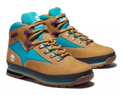 TIMBERLAND MEN'S EURO HIKER LEATHER AND FABRIC MID BOOTS A2NK3