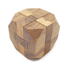 Mini Rauten Puzzle, Diamant Puzzle Würfel Holz Puzzle Knobel IQ-Spiel