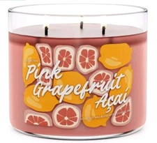 NEW Goose Creek Candle Co. PINK GRAPEFRUIT & ACAI 3-Wick Candle SOLD OUT 