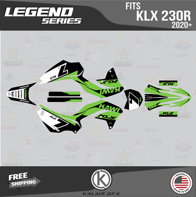 Graphics Kit for KAWASAKI KLX230R 2020 2021 2022 2023 2024 LEGEND-Green