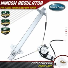 Power Window Regulator w/ Motor for Suzuki Sidekick 1991-1998 Front Left 4 Door