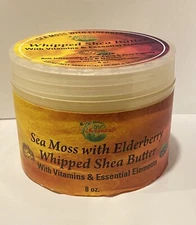 Sea Moss with Elderberry Whipped Shea Butter 8 oz