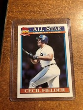 1991 Topps Baseball # 386 AL All Star Cecil Fielder 1st Base