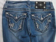 Miss Me Womens Bootcut Jeans Tag Size 28 JP5415B Distressed Color Med 59