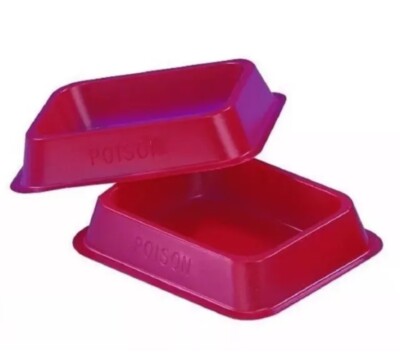 Mouse Rid Tray RAT MOUSE BAIT POISON TRAYS FOR USE WITH MOUSE OR RAT BlOCK GRAIN ...