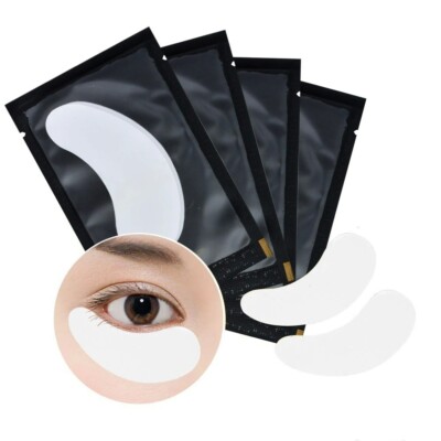 2 Stück Augenklappen Wimpern Pad Silikon Eye Patch gel Silikon für  Verlängerung