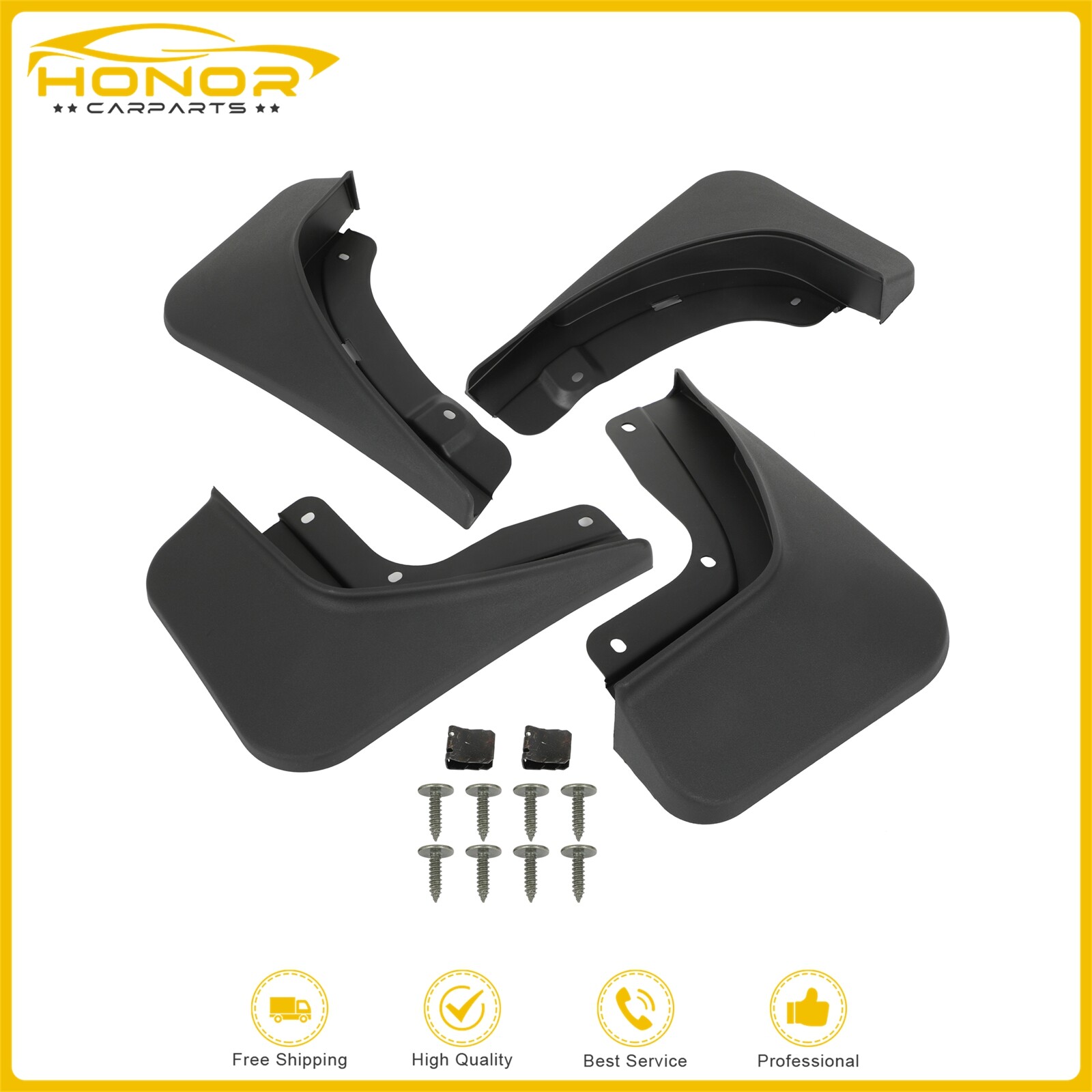 Mud Flaps Fender Splash Mudguard w/ Screws For Jeep Grand Cherokee L 2022-2023-image