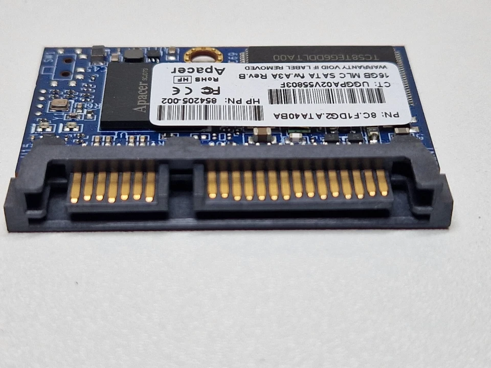 16GB SATA SSD 1.8" 4.6cm DOC DOM HARD DRIVE APACER 8C.F1DD2.LR10B FOR HP T610 V3 - Image 3 of 4